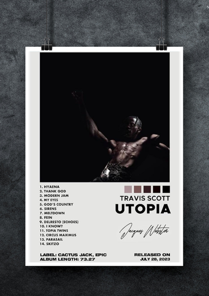 Travis Scott Utopia | Artists Poster