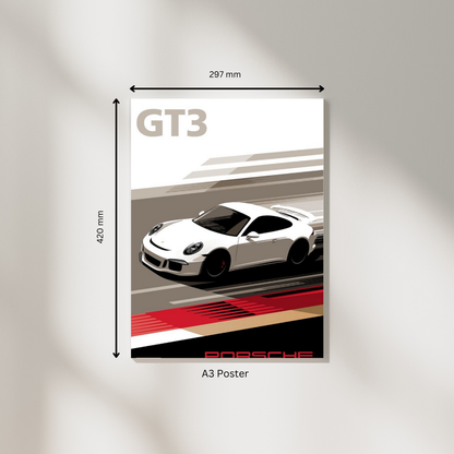 Porsche GT3 #2 | Supercar Poster