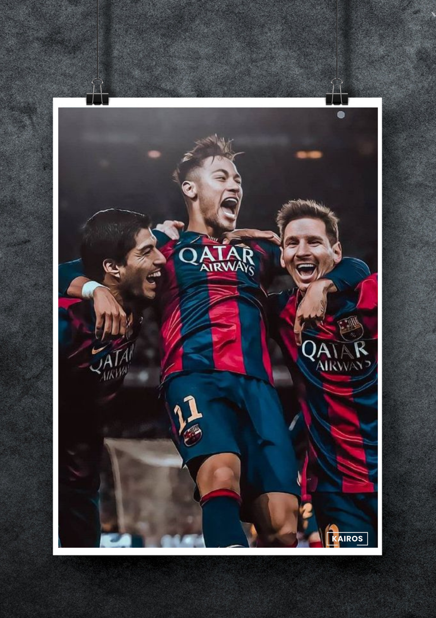 Messi x Neymar x Suárez | Sports Poster