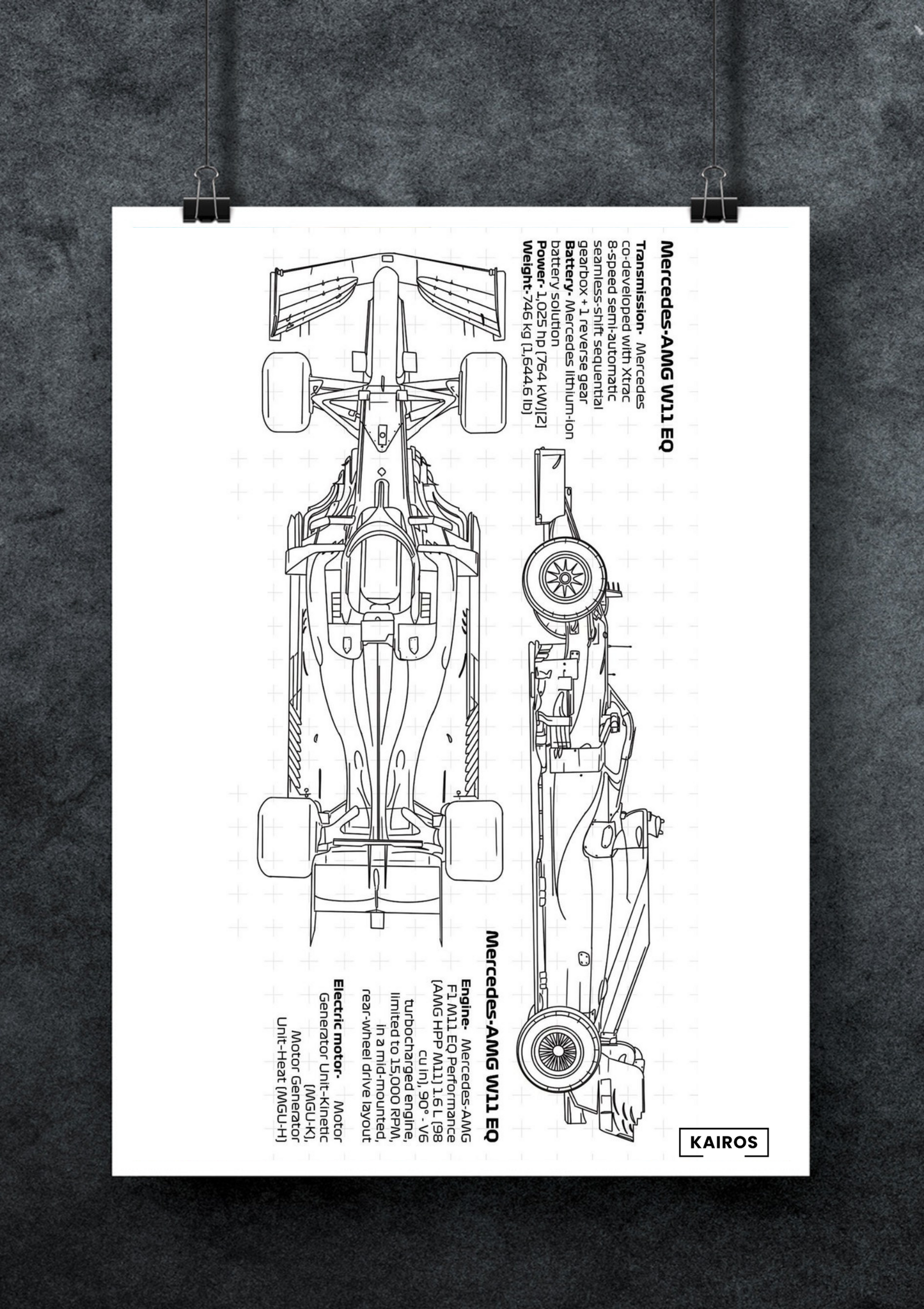 Mercedes-AMG W11 EQ | F1 Poster