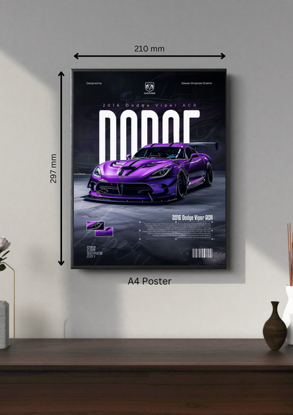 Dodge Viper #1 | Supercar Poster