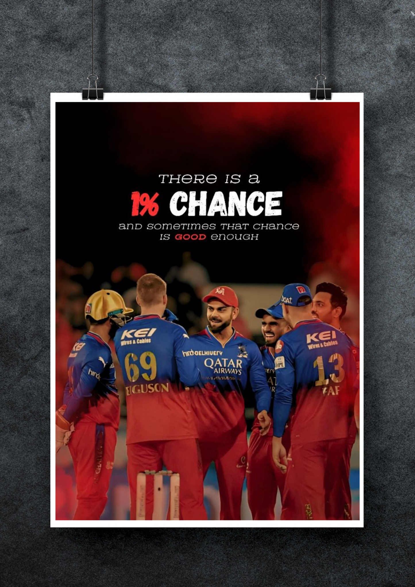 RCB #1 | Sports Poster