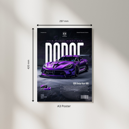 Dodge Viper #1 | Supercar Poster