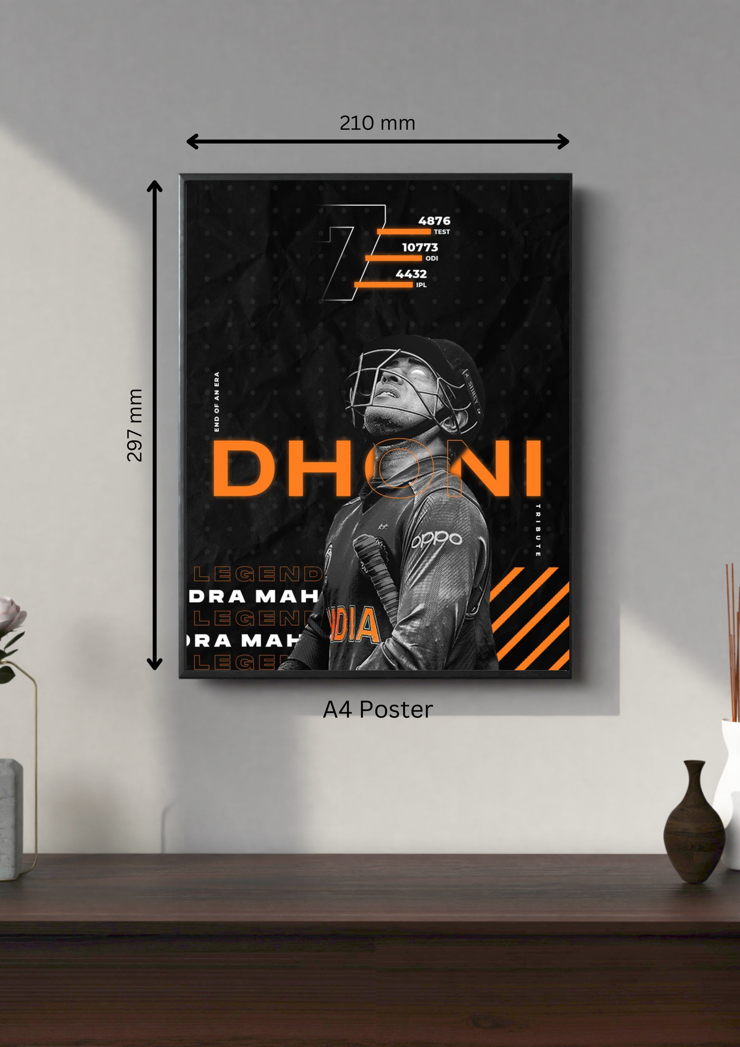 MS Dhoni #1 | Sports Poster