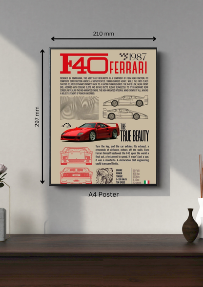 Ferrari F40 #2 | Cars Posters