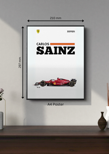 Sainz #1 | F1 Posters