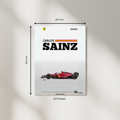 Sainz #1 | F1 Posters