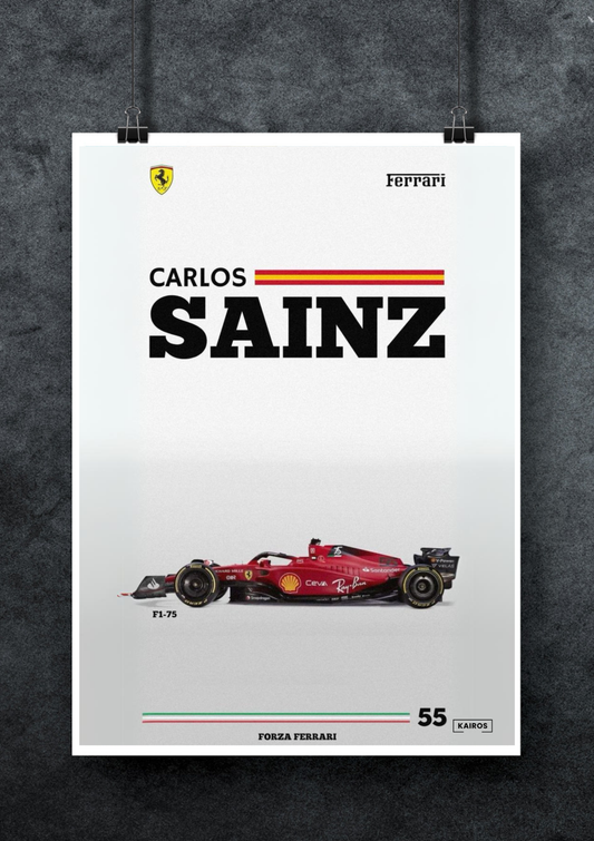 Sainz #1 | F1 Posters